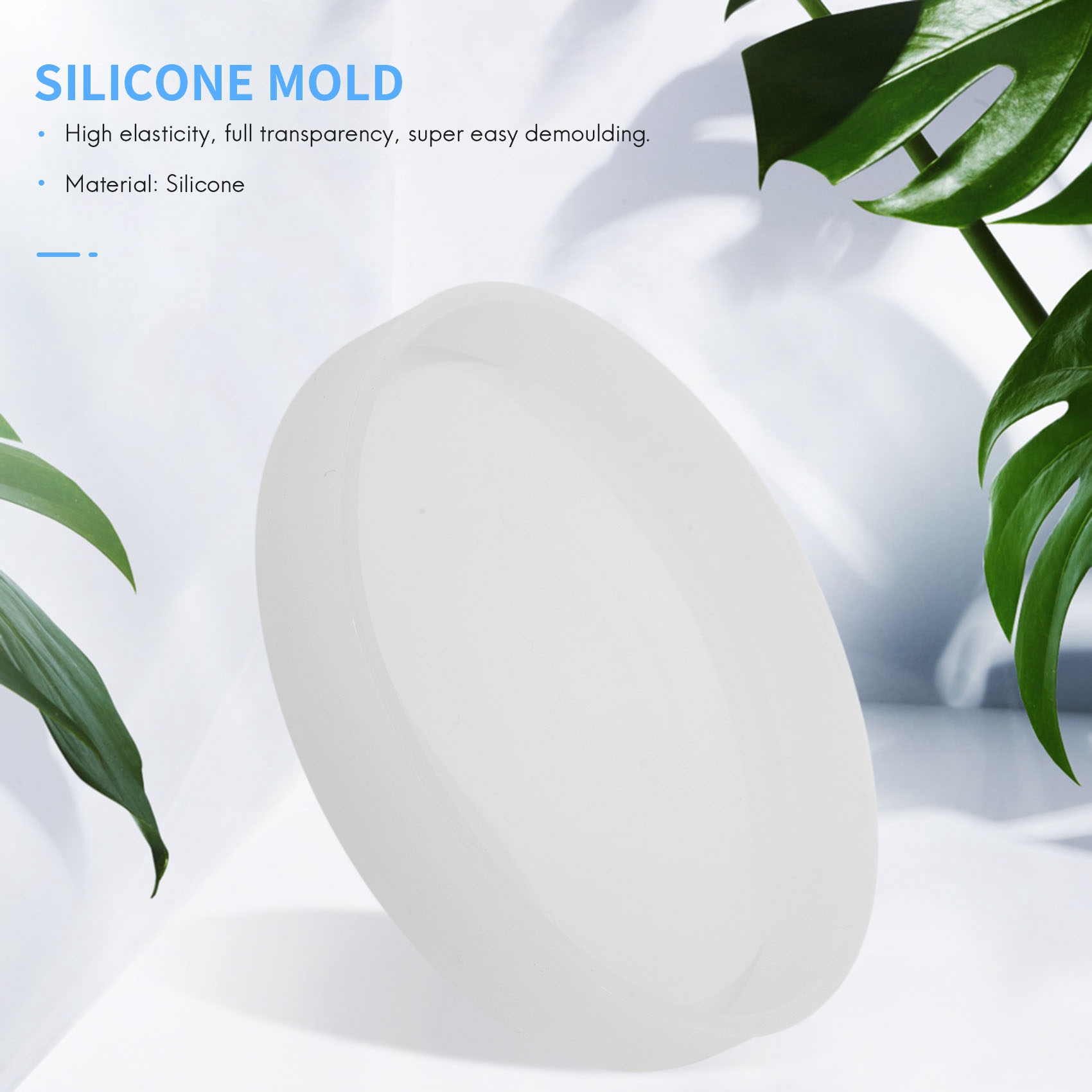 Coaster Mold Round - ABQR 4팩 대형 DIY 원형 코스터