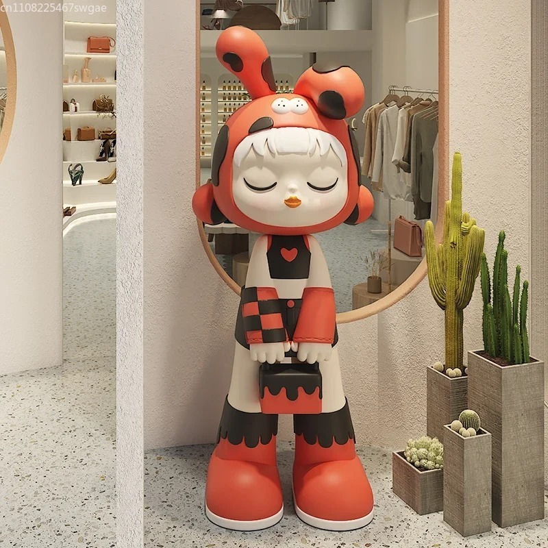 아트 카툰 소녀 조각상 실내 패션 캐릭터 모델 레진 공 - Resin Crafts 리뷰 및 가격