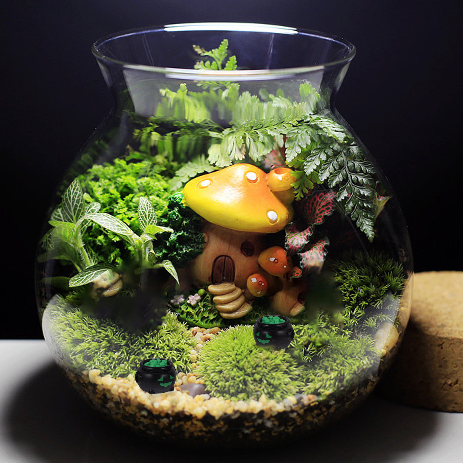 10개 미니어처 마녀 솥 할로윈 장식품 소형 레진 솥  - Resin Crafts 리뷰 및 가격