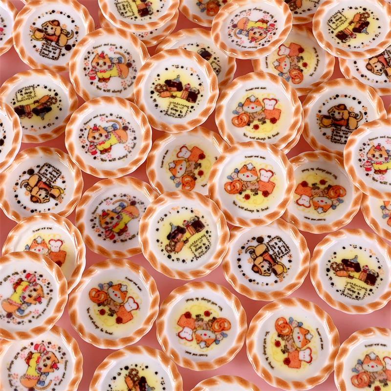 10개 세트 인형집 미니어처 강아지 프린트 빵 팬 모델 - Resin Craft Kit 리뷰 및 가격