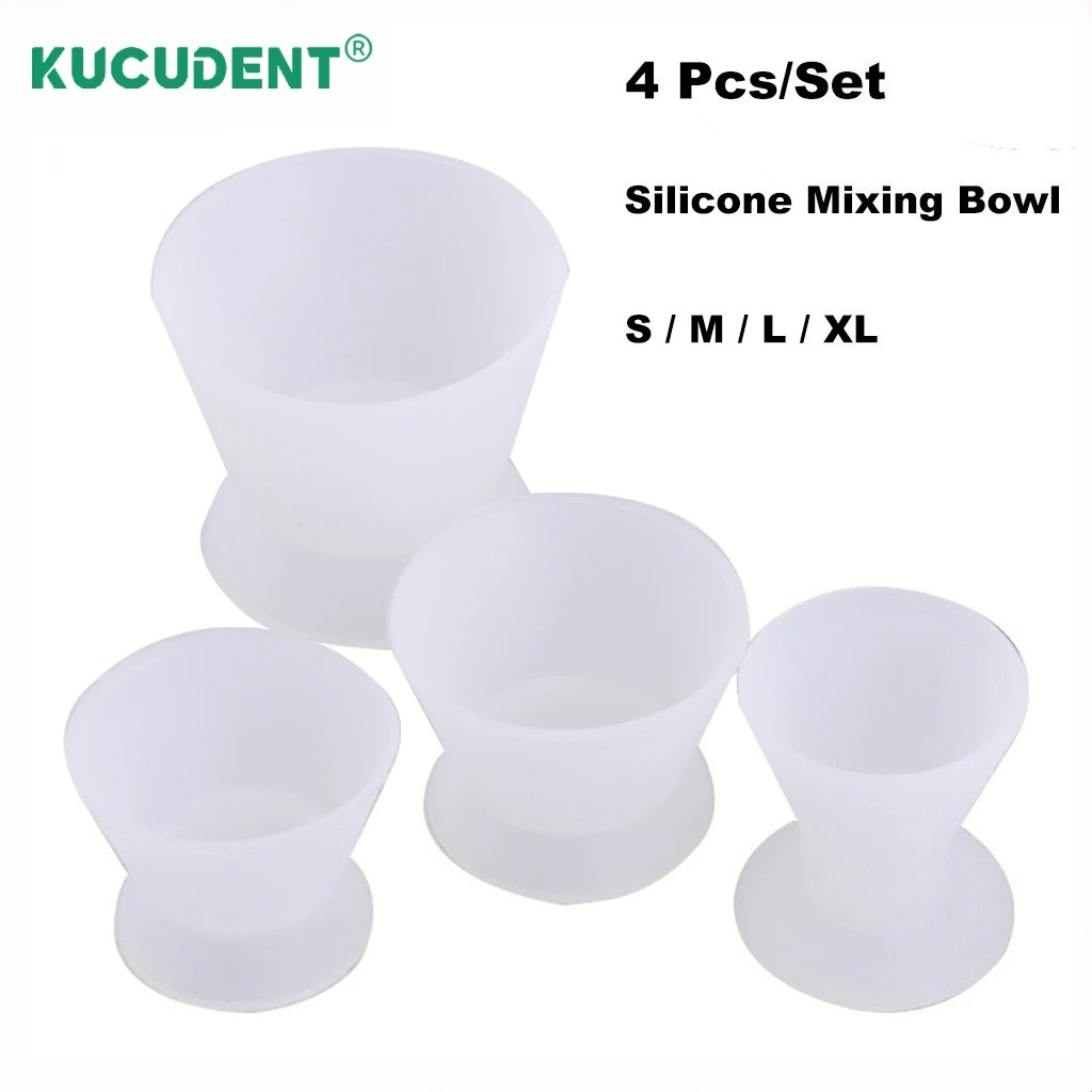 4개/세트 치과용 실리콘 컵 유연한 자가 경화 혼합 고 - Mixing Cup Silicone 리뷰 및 가격