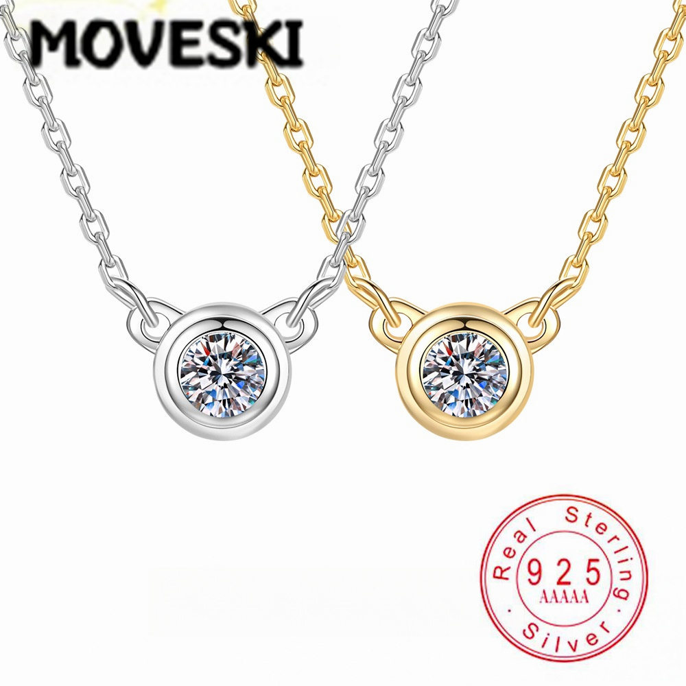 S925 스털링 실버 모이사나이트 베젤 세팅 펜던트 목 - Bezels Set Pendant 리뷰 및 가격