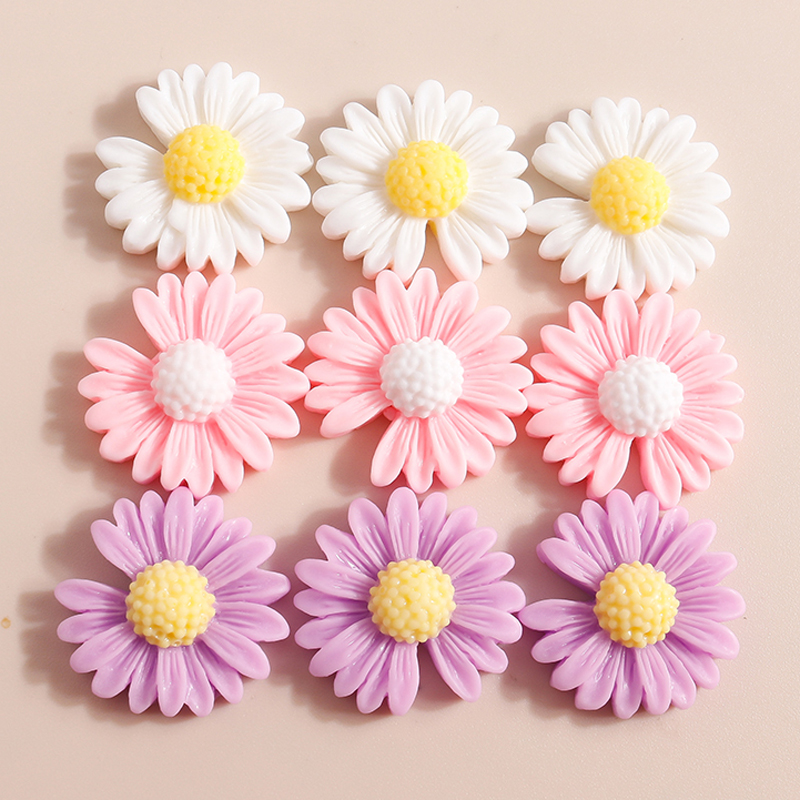 카와이 데이지 플라워 부적 송진 플랫백 카보숑, DIY - Flower Preservation Resin 리뷰 및 가격
