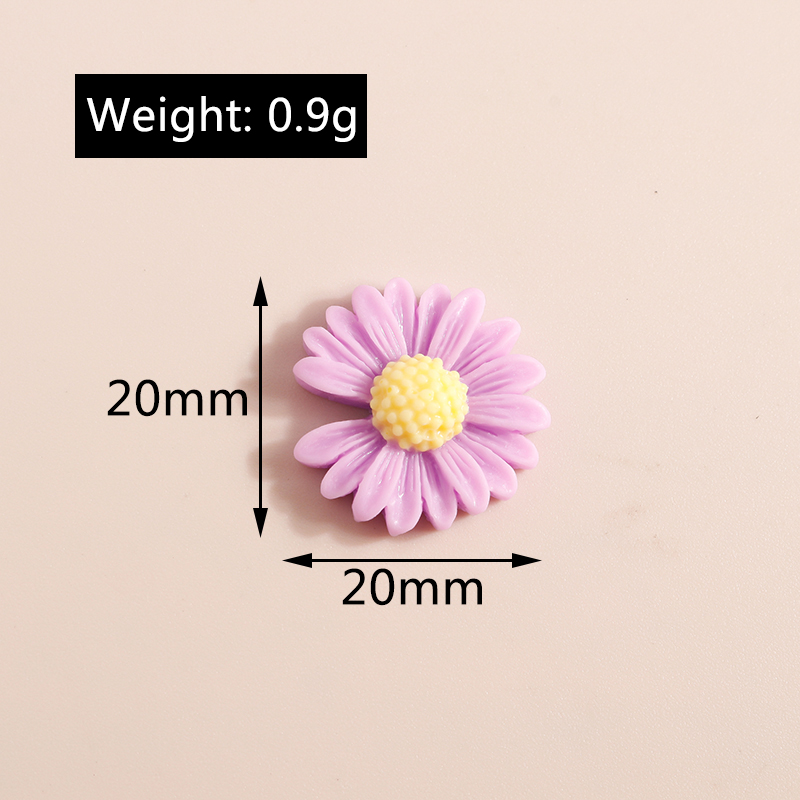 카와이 데이지 플라워 부적 송진 플랫백 카보숑, DIY - Flower Preservation Resin 리뷰 및 가격
