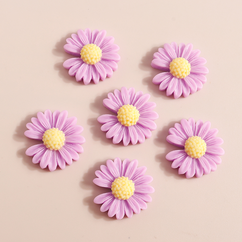 카와이 데이지 플라워 부적 송진 플랫백 카보숑, DIY - Flower Preservation Resin 리뷰 및 가격