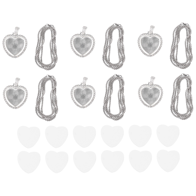 FAST-48Pcs 승화 라인스톤 트레이 펜던트 세트, - Bezels Set Pendant 리뷰 및 가격