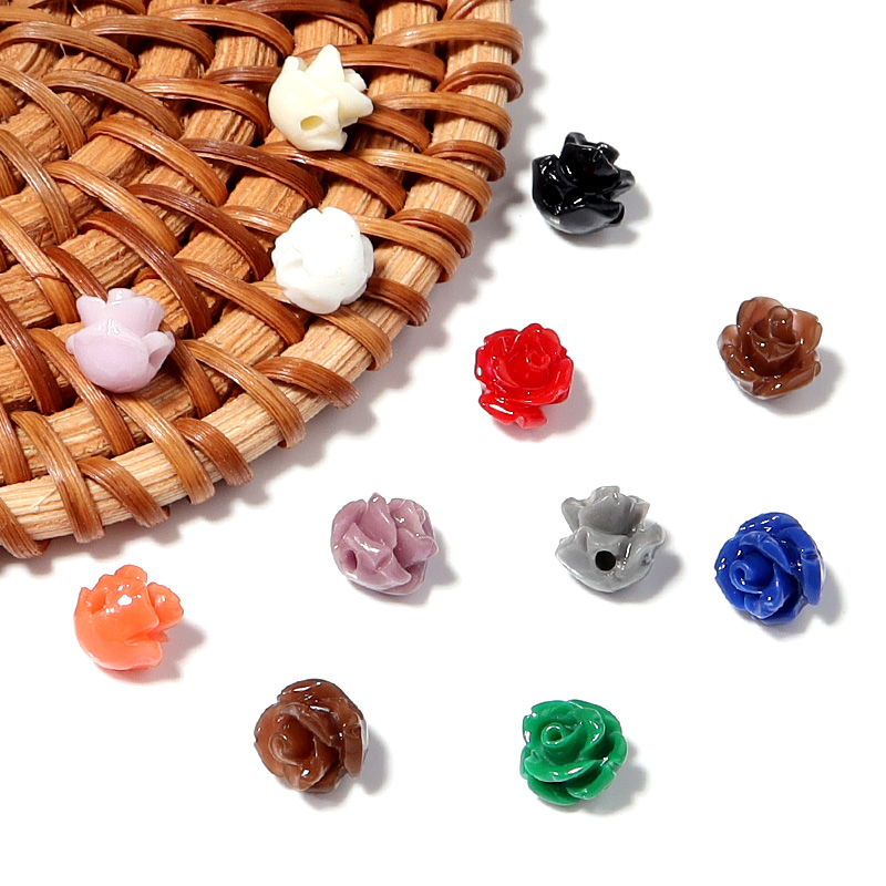 30pcs 수 지 모조 산호 꽃 구슬 6mm 여러 가지 - Flower Preservation Resin 리뷰 및 가격