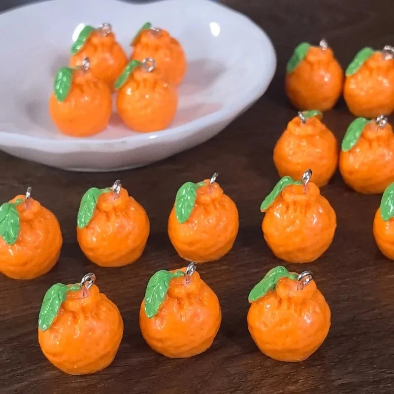 10개 3D 시뮬레이션 데코폰 만다린 오렌지 레진 참  - Resin Crafts 리뷰 및 가격