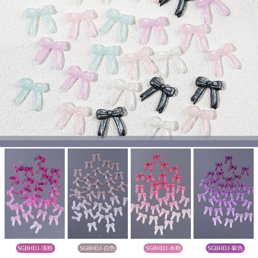 100개/팩 새로운 글리터 나비 넥타이 야광 패치 DI - Resin Glitter Pack 리뷰 및 가격