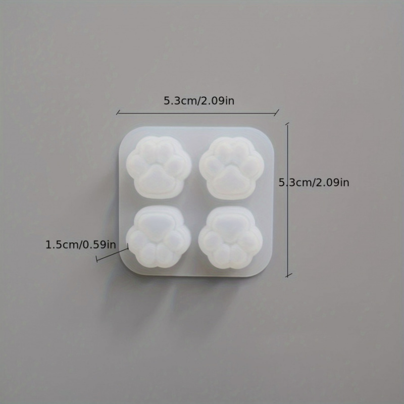 1개의 고양이 발 패턴 실리콘 몰드 세트-4A 독특한  - Resin Craft Ideas 리뷰 및 가격