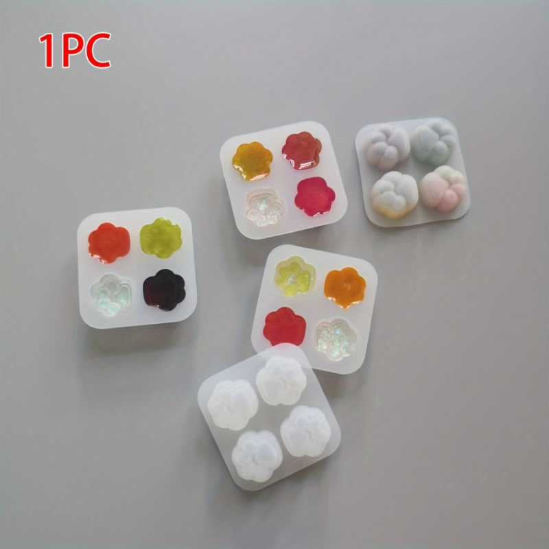 1개의 고양이 발 패턴 실리콘 몰드 세트-4A 독특한  - Resin Craft Ideas 리뷰 및 가격