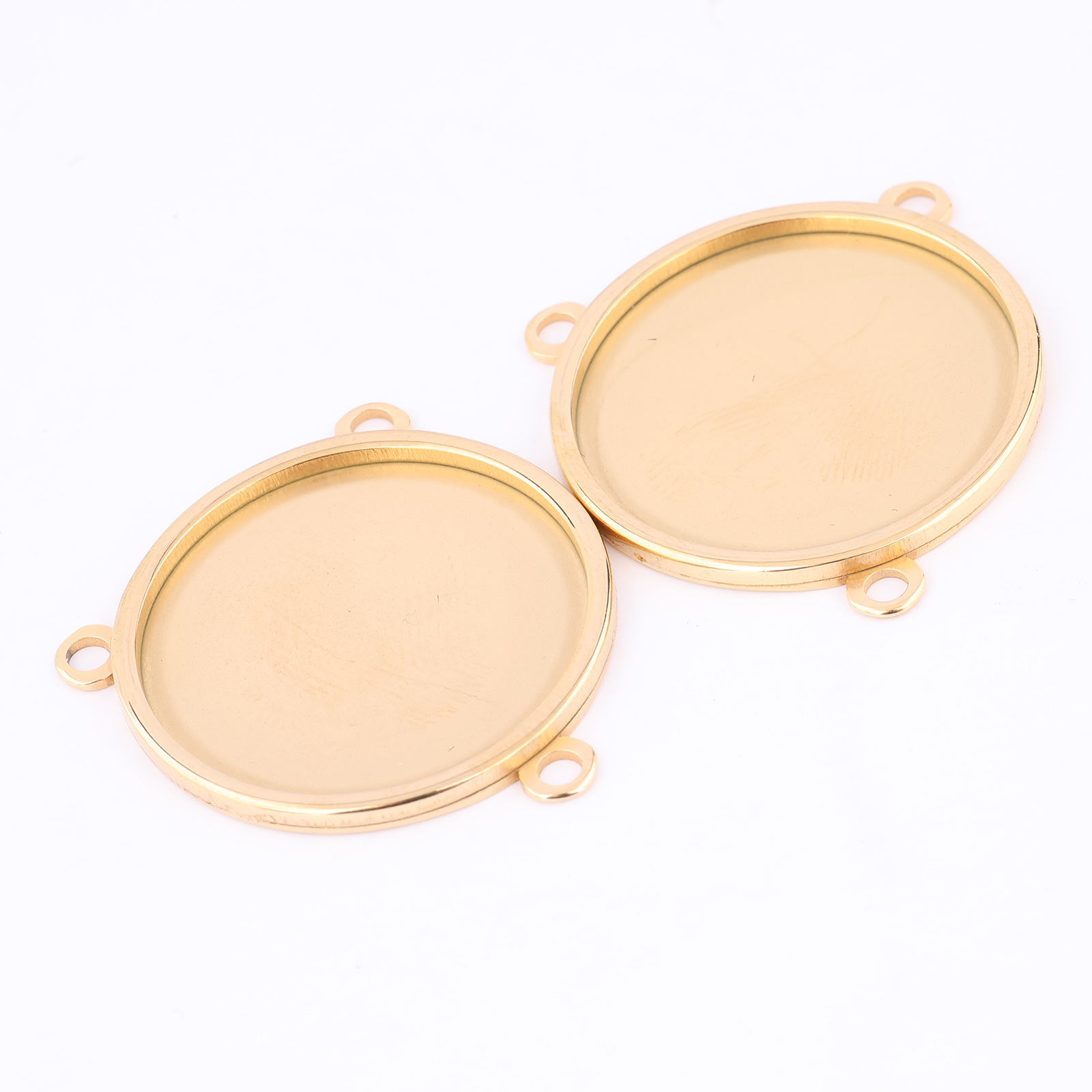 5개 스테인리스 스틸 금도금 16mm 18mm 20mm - Bezels Set Pendant 리뷰 및 가격