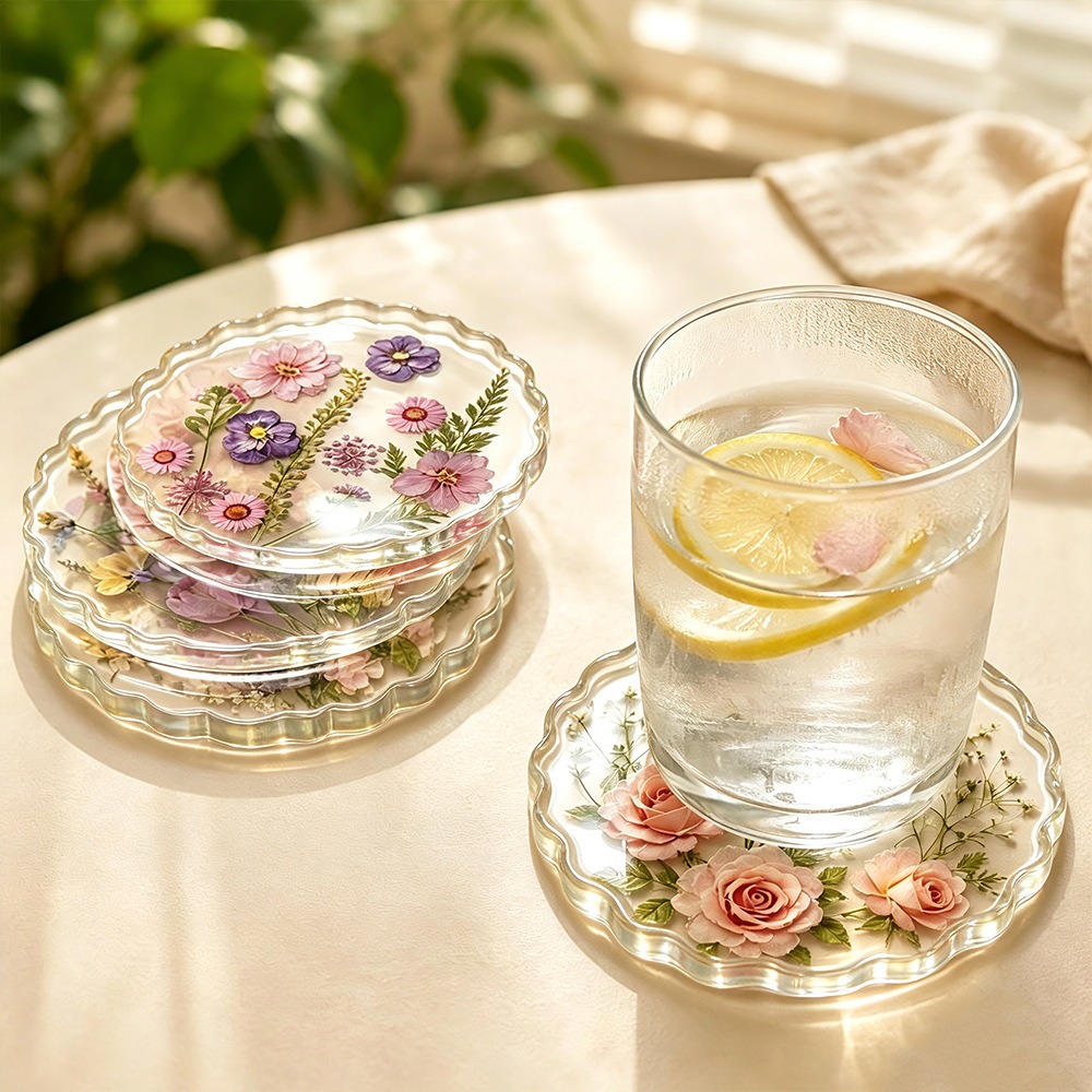 S0325 DIY 크리스탈 에폭시 레진 코스터 실리콘  - Flower Preservation Resin 리뷰 및 가격