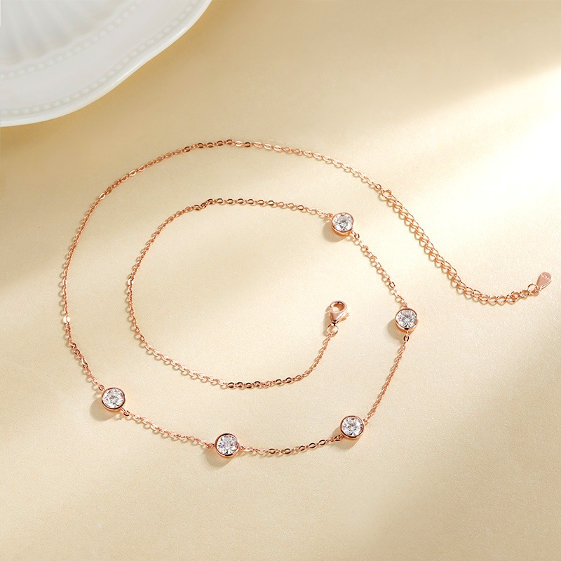 여성을위한 GRA 인증 5mm Moissanite 목걸 - Bezels Set Pendant 리뷰 및 가격